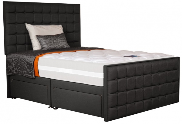 Sweet Dreams Style Classic Upholstered Fabric Bed Frame with Headboard
