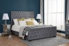 Birlea Marquis Grey Velvet Fabric Upholstered Bed Frame