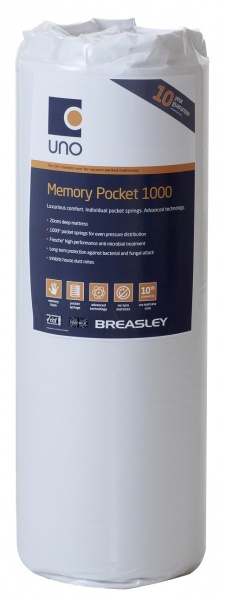Breasley Uno Comfort Memory Pocket 1000 Mattress