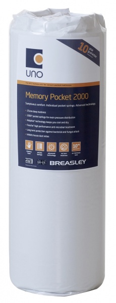 Breasley Uno Comfort Memory Pocket 2000 Mattress