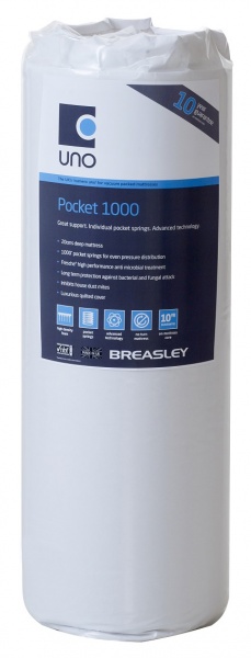 Breasley Uno Comfort Sleep Pocket 1000 Mattress