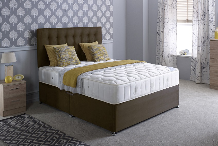 Bedmaster Pinerest 13.5g Coil Sprung Divan Bed Set