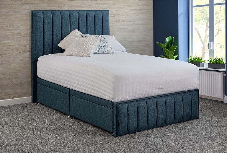 Harmony Fabric Bed Frame with Headboard