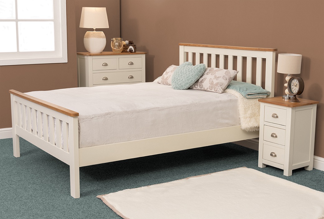 Sweet Dreams Cooper Cream Wooden Bed Frame