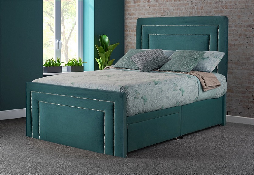 Sweet Dreams Brogan Fabric Bed Frame with Headboard