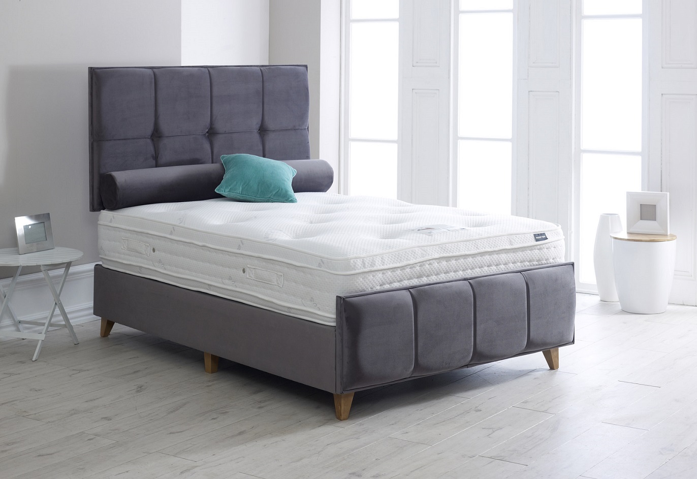 Vogue Baron Upholstered Fabric Storage Bed Frame Best Beds Direct