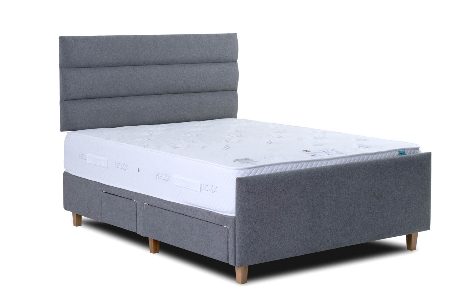Vogue Newlyn Upholstered Fabric Storage Bed Frame