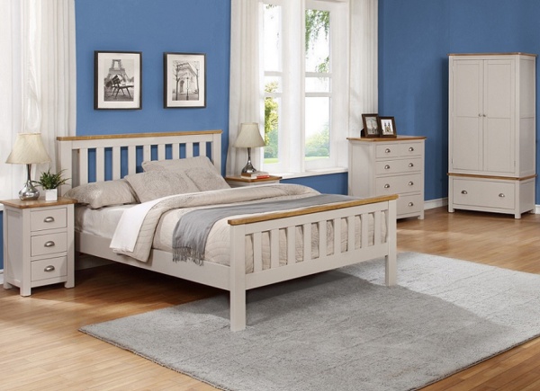Sweet Dreams Cooper Grey Wooden Bed Frame