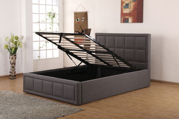 Sweet Dreams Sia Upholstered Fabric Ottoman Bed Frame