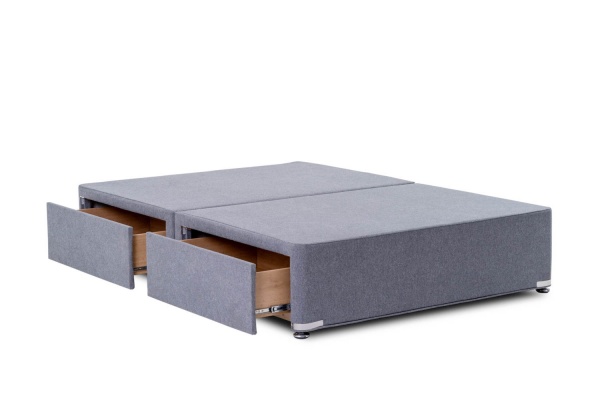 Vogue Premium Reinforced Divan Base with Chrome Shepherd Castors