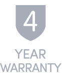 4 Year Warranty